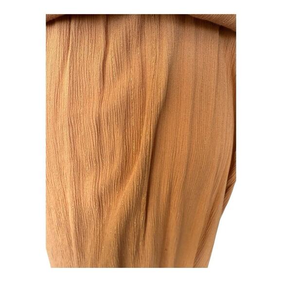 L'AGENCE Gathered Maxi Dress Surplice Neckline Dolman Sleeve Side Slit Medium - Picture 8 of 16